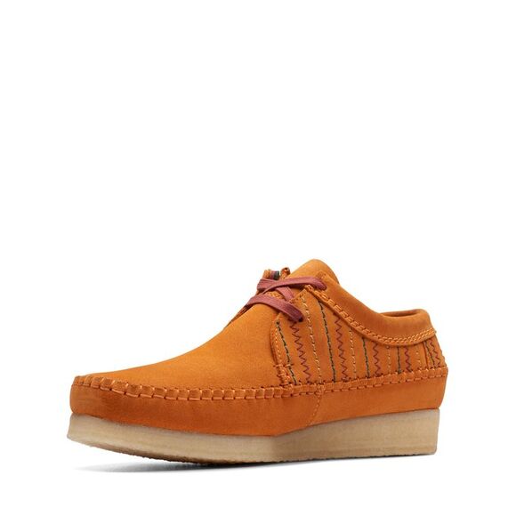 Clarks Mens Weaver Orange Shoes (NWT) - Picture 4 of 6